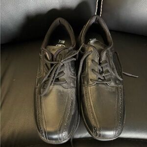 George Black Dress Shoes 7.5W | Men’s Wide Lace Up Casual Oxford